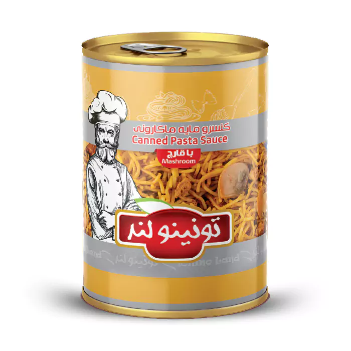 کنسرو مایه ماکارونی با سویا و قارچ