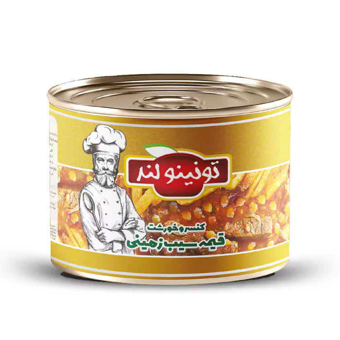 کنسرو خورشت قیمه سیب زمینی